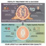 不妊症でのPGTAで正常卵を取る為に食や生活習慣（生活リズムや睡眠）を正常化する事で改善する理由は？